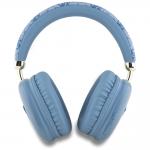 Casti wireless Guess Triangle Logo 4G, over the ear, Bluetooth 5.3, timp incarcare 2h, autonomie totala 32h, 300mAh, IPX4, USB-C, Albastru 4 - lerato.ro