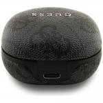 Casti wireless Guess 4G Classic Metal Logo TWS, Bluetooth 5.4, 250 mAh, USB-C, Negru 5 - lerato.ro