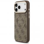 Carcasa Guess 4G PU Classic Logo cu MagSafe compatibila cu iPhone 17 Pro Max, Maro 3 - lerato.ro
