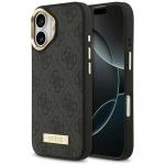 Carcasa Guess 4G Logo Plate cu MagSafe compatibila cu iPhone 17, Negru 4 - lerato.ro