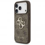 Carcasa Guess 4G Big 4G Classic Logo Big Strap compatibila cu iPhone 17 Pro, Maro 4 - lerato.ro