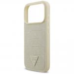Carcasa Guess Croco Triangle Logo cu MagSafe compatibila cu iPhone 17 Pro, Gold 7 - lerato.ro