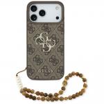 Carcasa Guess 4G Big 4G Classic Logo Big Strap compatibila cu iPhone 17 Pro Max, Maro 2 - lerato.ro