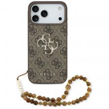 Carcasa Guess 4G Big 4G Classic Logo Big Strap compatibila cu iPhone 17 Pro Max, Maro