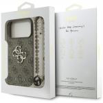 Carcasa Guess 4G Big 4G Classic Logo Big Strap compatibila cu iPhone 17 Pro Max, Maro 9 - lerato.ro