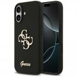 Carcasa Guess Silicone Big 4G Script compatibila cu iPhone 17, Negru 4 - lerato.ro
