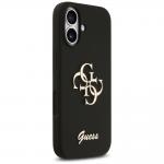 Carcasa Guess Silicone Big 4G Script compatibila cu iPhone 17, Negru 5 - lerato.ro
