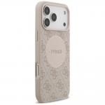 Carcasa Guess 4G Circle Classic Logo cu MagSafe compatibila cu iPhone 17 Pro Max, Roz 5 - lerato.ro