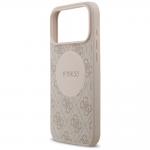 Carcasa Guess 4G Circle Classic Logo cu MagSafe compatibila cu iPhone 17 Pro Max, Roz 7 - lerato.ro