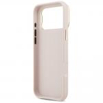 Carcasa Guess Grained Big 4G cu Stand compatibila cu iPhone 17 Pro Max, Roz 8 - lerato.ro