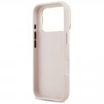 Carcasa Guess Grained Big 4G cu Stand compatibila cu iPhone 17 Pro, Roz 8 - lerato.ro