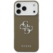 Carcasa Guess Grained Big 4G Classic Logo compatibila cu iPhone 17 Pro Max, Maro