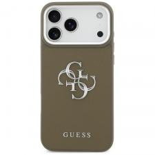 Carcasa Guess Grained Big 4G Classic Logo compatibila cu iPhone 17 Pro Max, Maro
