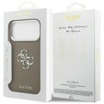 Carcasa Guess Grained Big 4G Classic Logo compatibila cu iPhone 17 Pro Max, Maro 9 - lerato.ro