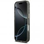 Carcasa Guess IML Glitter Flowers Triangle cu MagSafe compatibila cu iPhone 17 Pro Max, Negru 6 - lerato.ro