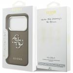 Carcasa Guess Grained Big 4G Classic Logo compatibila cu iPhone 17 Pro, Maro 9 - lerato.ro