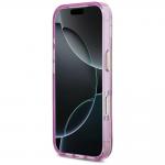 Carcasa Guess IML Glitter Flowers Triangle cu MagSafe compatibila cu iPhone 17 Pro Max, Violet 6 - lerato.ro