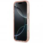 Carcasa Guess Jungle Tonal Triangle cu MagSafe compatibila cu iPhone 17 Pro, Roz 6 - lerato.ro