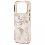 Carcasa Guess Jungle Tonal Triangle cu MagSafe compatibila cu iPhone 17 Pro, Roz 7 - lerato.ro