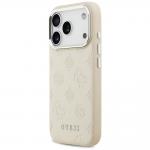 Carcasa Guess Peony Hot Stamp Script cu MagSafe compatibila cu iPhone 17 Pro, Bej 3 - lerato.ro