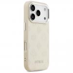 Carcasa Guess Peony Hot Stamp Script cu MagSafe compatibila cu iPhone 17 Pro, Bej 5 - lerato.ro