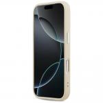 Carcasa Guess Peony Hot Stamp Script cu MagSafe compatibila cu iPhone 17 Pro, Bej 6 - lerato.ro