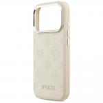 Carcasa Guess Peony Hot Stamp Script cu MagSafe compatibila cu iPhone 17 Pro, Bej 7 - lerato.ro