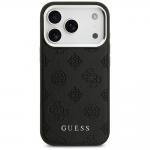 Carcasa Guess Peony Hot Stamp Script cu MagSafe compatibila cu iPhone 17 Pro, Negru 2 - lerato.ro