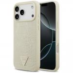 Carcasa Guess Croco Triangle Logo cu MagSafe compatibila cu iPhone 17 Pro Max, Gold 4 - lerato.ro