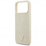 Carcasa Guess Croco Triangle Logo cu MagSafe compatibila cu iPhone 17 Pro Max, Gold 7 - lerato.ro