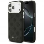 Carcasa Guess Peony Hot Stamp Script cu MagSafe compatibila cu iPhone 17 Pro Max, Negru 4 - lerato.ro