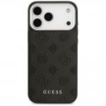 Carcasa Guess Peony Hot Stamp Script cu MagSafe compatibila cu iPhone 17 Pro Max, Negru 2 - lerato.ro