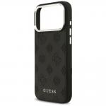 Carcasa Guess Peony Hot Stamp Script cu MagSafe compatibila cu iPhone 17 Pro Max, Negru 7 - lerato.ro