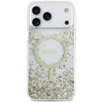 Carcasa Guess Resin Bottom Glitter cu MagSafe compatibila cu iPhone 17 Pro Max, Gold 2 - lerato.ro