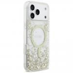 Carcasa Guess Resin Bottom Glitter cu MagSafe compatibila cu iPhone 17 Pro Max, Gold 5 - lerato.ro