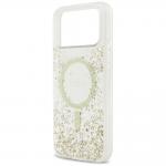 Carcasa Guess Resin Bottom Glitter cu MagSafe compatibila cu iPhone 17 Pro Max, Gold 7 - lerato.ro
