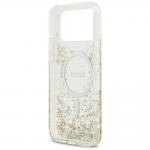 Carcasa Guess Resin Bottom Glitter cu MagSafe compatibila cu iPhone 17 Pro Max, Gold 8 - lerato.ro