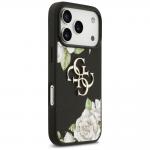 Carcasa Guess Grained Roses Big 4G Logo compatibila cu iPhone 17 Pro, Negru 5 - lerato.ro