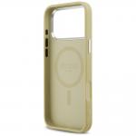 Carcasa Guess Glitter Triangle Logo cu MagSafe compatibila cu iPhone 17 Pro Max, Gold 8 - lerato.ro