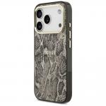 Carcasa Guess Python Pattern cu MagSafe compatibila cu iPhone 17 Pro Max, Maro 3 - lerato.ro