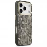 Carcasa Guess Python Pattern cu MagSafe compatibila cu iPhone 17 Pro Max, Maro 5 - lerato.ro