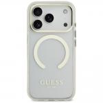 Carcasa Guess Metal Outline cu MagSafe compatibila cu iPhone 17 Pro, Gold 2 - lerato.ro