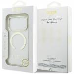 Carcasa Guess Metal Outline cu MagSafe compatibila cu iPhone 17 Pro, Gold 9 - lerato.ro