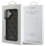 Carcasa Guess 4G Charms Collection compatibila cu iPhone 16 Plus, Maro 9 - lerato.ro