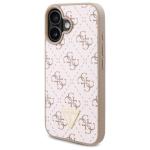 Carcasa Guess New 4G Triangle compatibila cu iPhone 16 Plus, Alb 5 - lerato.ro