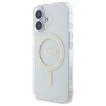 Carcasa Guess IML Glitter Circle cu MagSafe compatibila cu iPhone 16 Plus, Transparent 3 - lerato.ro