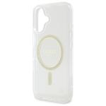 Carcasa Guess IML Glitter Circle cu MagSafe compatibila cu iPhone 16 Plus, Transparent 7 - lerato.ro