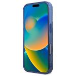 Carcasa Guess IML Peony On 4G Background cu MagSafe compatibila cu iPhone 16 Pro Max, Albastru 6 - lerato.ro