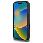 Carcasa Guess Grained Triangle cu MagSafe compatibila cu iPhone 16 Pro Max, Negru 6 - lerato.ro