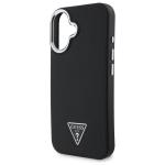 Carcasa Guess Grained Triangle cu MagSafe compatibila cu iPhone 16 Plus, Negru 7 - lerato.ro